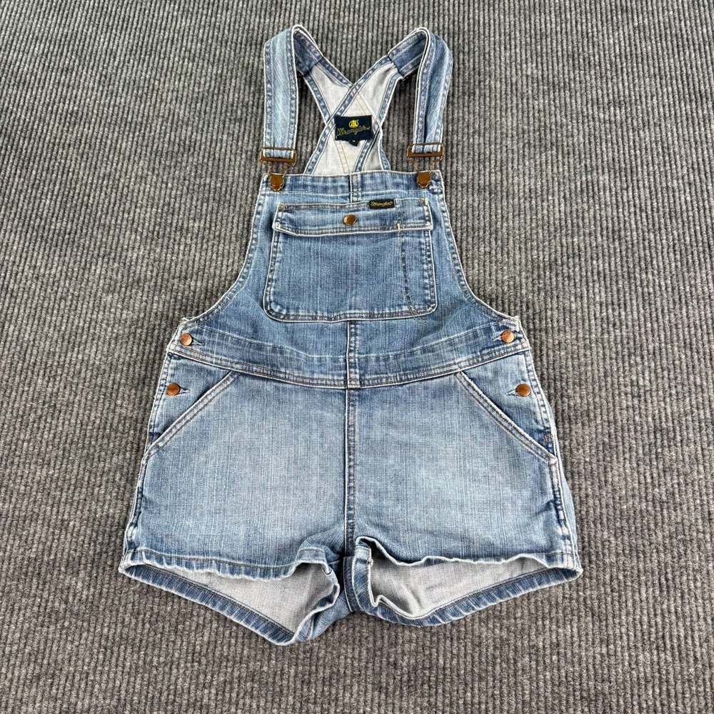 Vintage Wrangler Denim Romper Women Small Blue Jean Bib Carpenter Workwear